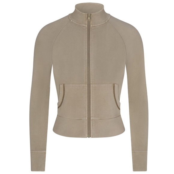 SKIMS LIMITED EDITION TRACK JACKET 'TAUPE' - Picture 5 of 9